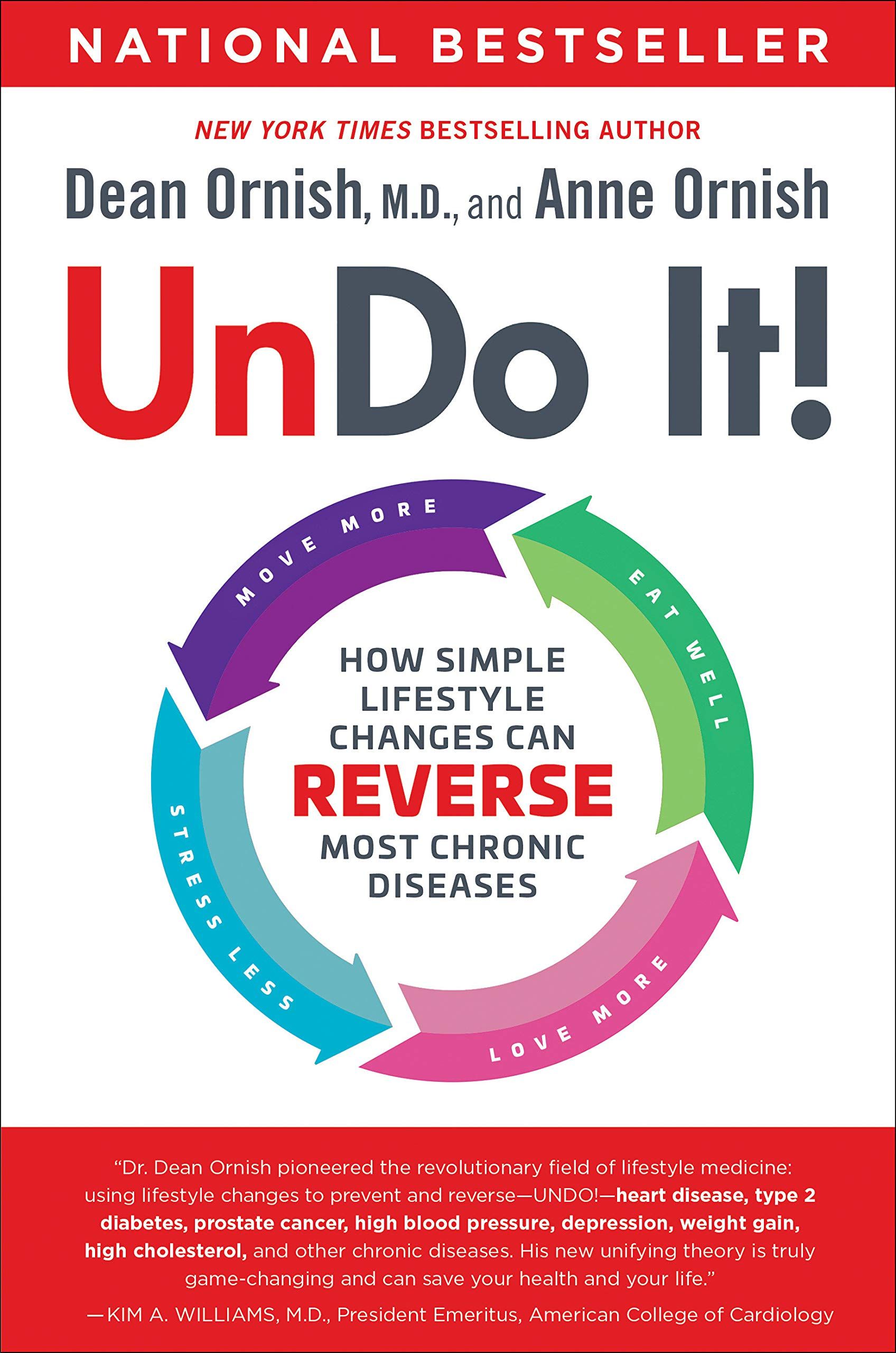 Cover of the book "UnDo it! How simple lifestyle changes can reverse most chronic diseases" by Dean Ornish